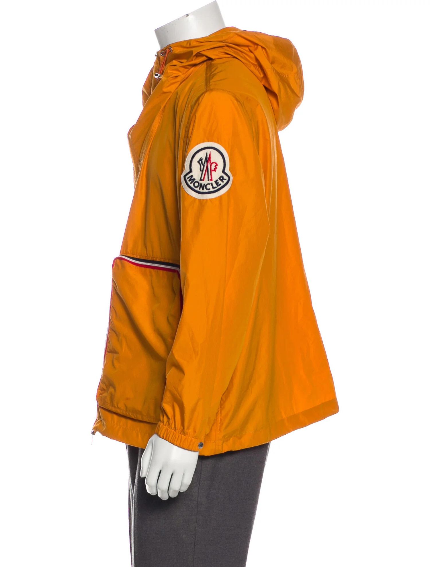 Moncler o1tko10825 Genius Logo Windbreaker Jacket in Orange Size XL / US 12-14 / IT 48-50 - 2 Thumbnail