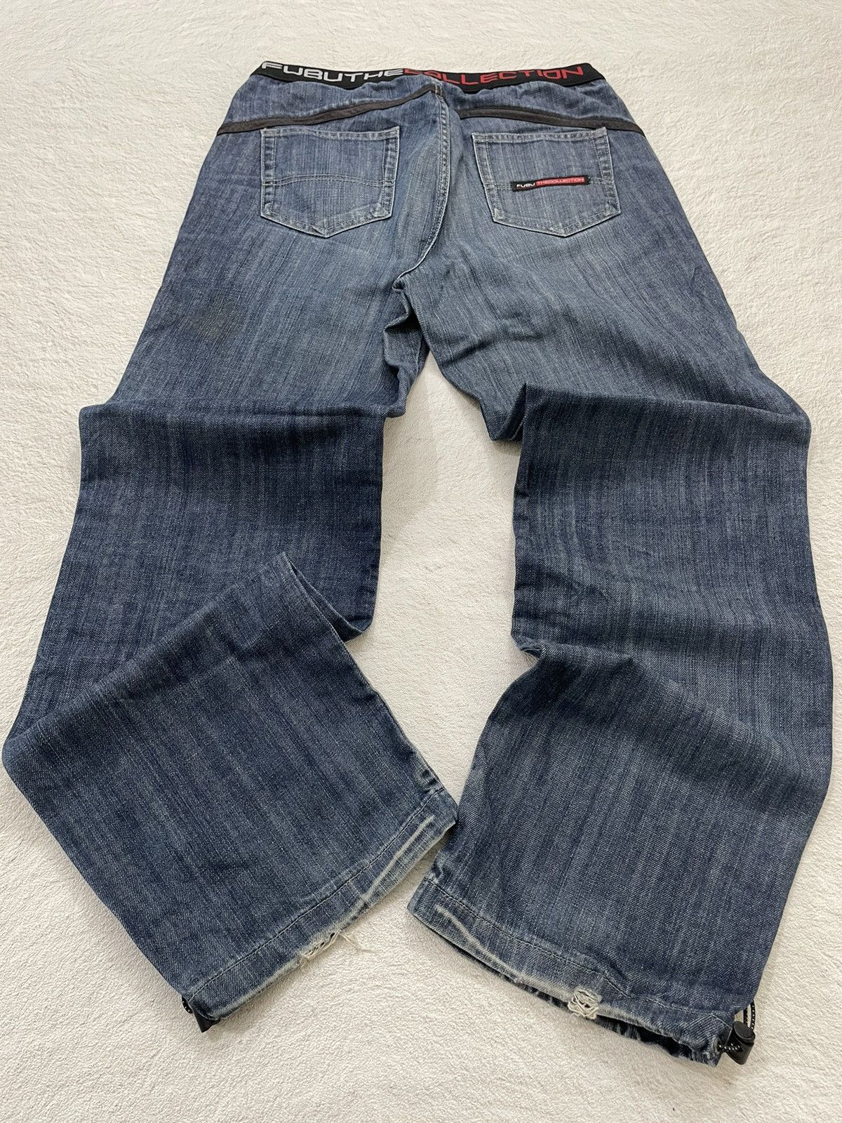 Fubu 2000s Fubu Poem Baggy denim y2k style Size US 30 / EU 46 - 8 Thumbnail