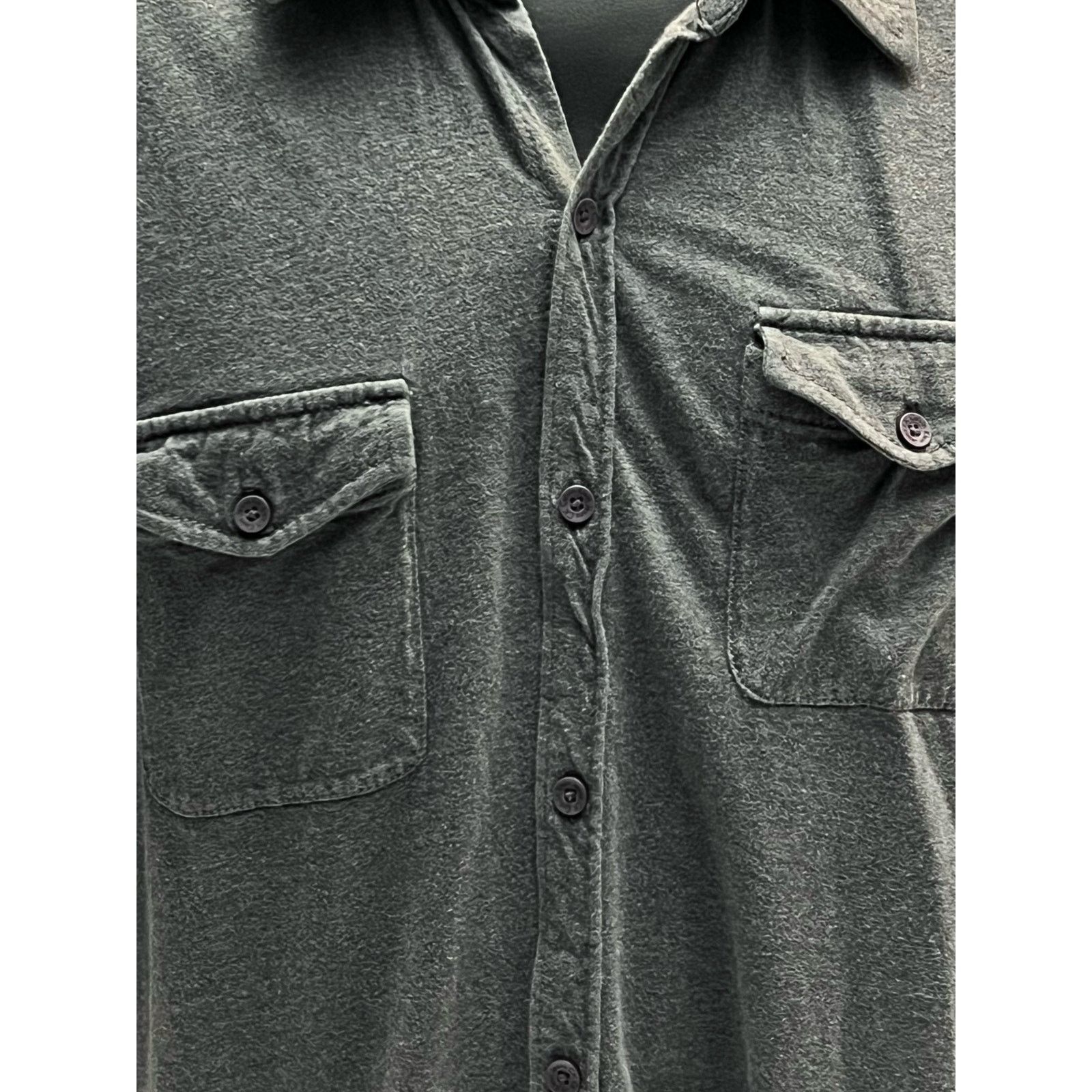 Calvin Klein Calvin Klein Jeans XXL Short Sleeve Button-Up Gray Shirt Size US XXL / EU 58 / 5 - 5 Thumbnail