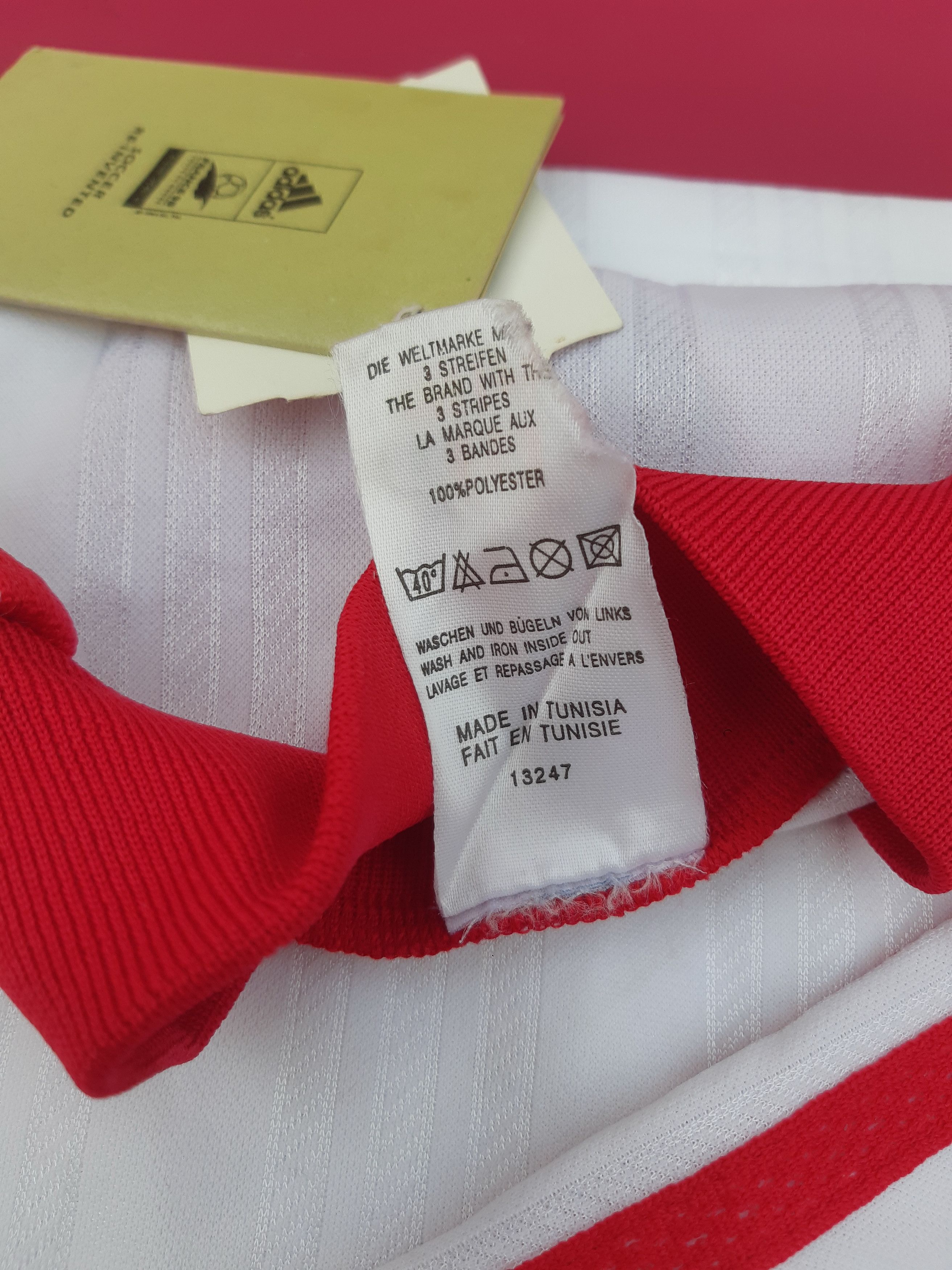Adidas Vintage 90s ADIDAS Soccer Jersey Tunisia size S NWT Size US S / EU 44-46 / 1 - 5 Thumbnail