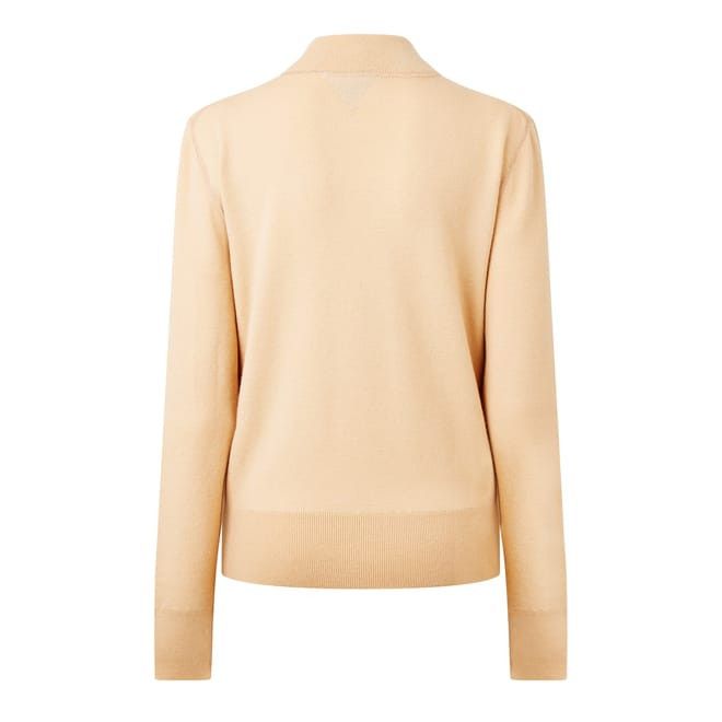 Bottega Veneta Bottega Veneta Keyhole Neck Long Sleeve Sweater in Brown Size L / US 10 / IT 46 - 2 Thumbnail