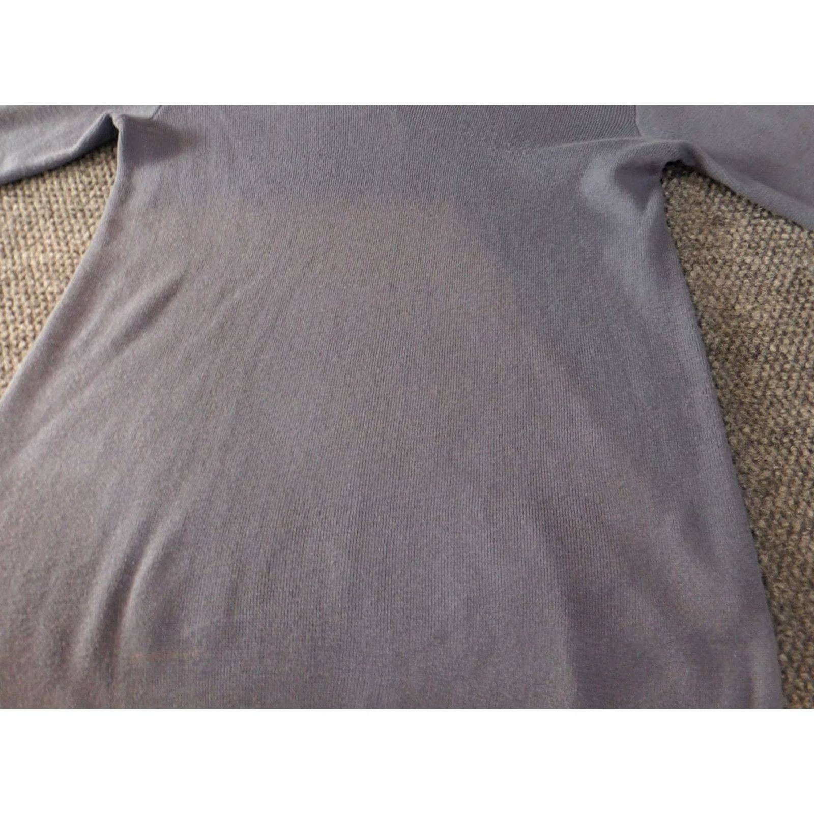 J. Jill J. Jill Sweater Pullover Raglan Sleeve V-Neck XS Blue Cable-Knit Women’s Regular Winter Stretch Size XS / US 0-2 / IT 36-38 - 2 Thumbnail