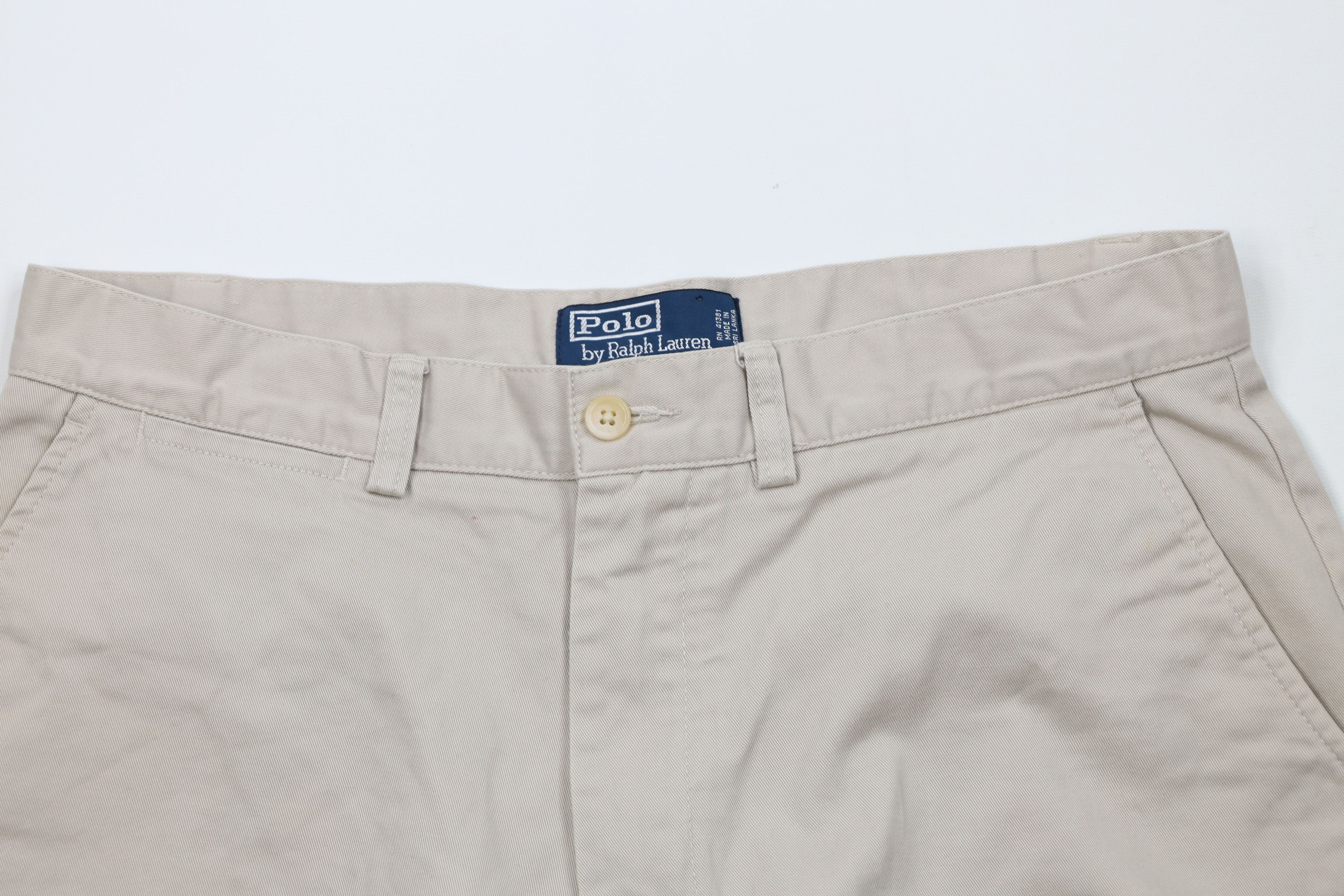 Ralph Lauren Vintage 90s Ralph Lauren Cotton Golf Chino Shorts Beige Size US 32 / EU 48 - 2 Thumbnail