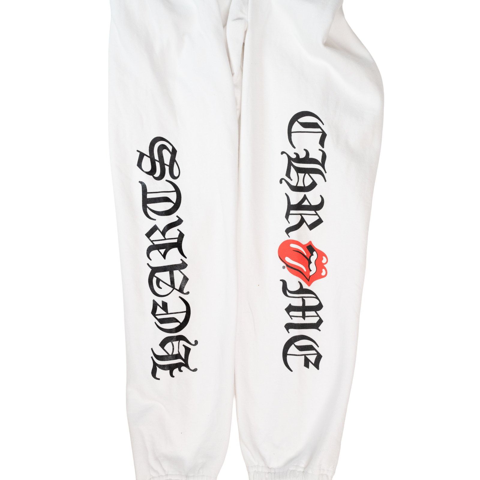 Chrome Hearts White Rolling Stones Logo Sweatpants Size US 36 / EU 52 - 4 Thumbnail