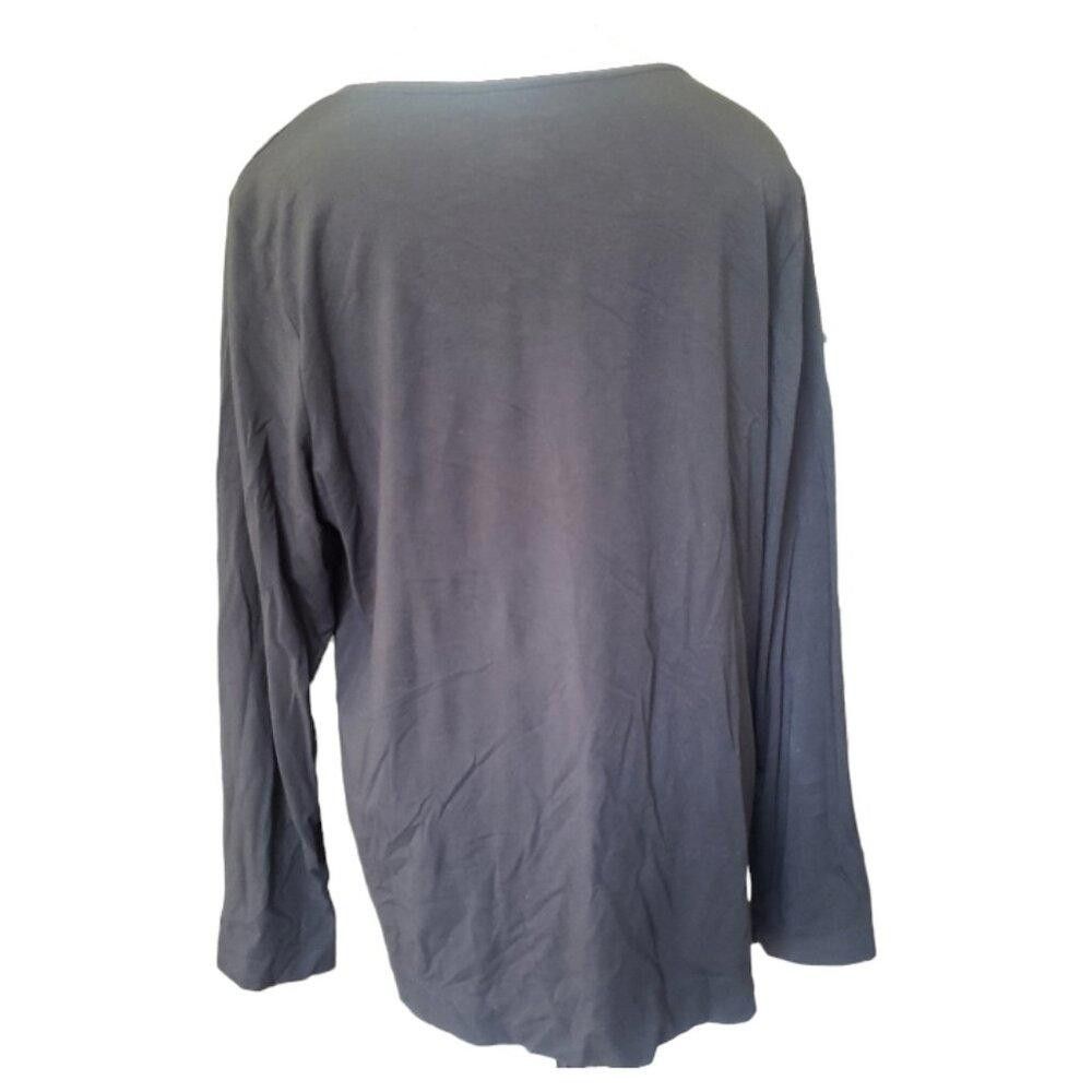 Chicos CT1524 Chico's Ultimate Long Sleeve Black Tee XL Size XL / US 12-14 / IT 48-50 - 3 Thumbnail