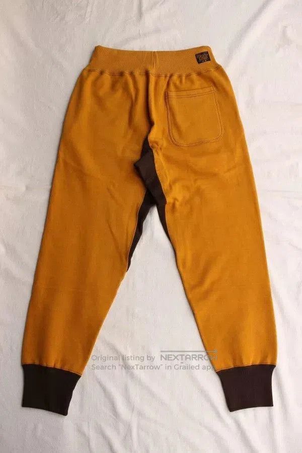 Freewheelers stylish yellow and brown sweatpants. Size US 38 / EU 54 - 2 Thumbnail