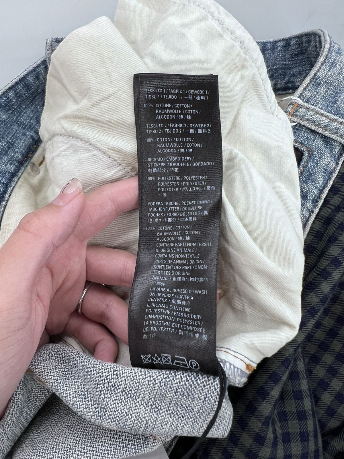 Balenciaga Balenciaga Hybrid Flannel Shirt Jeans Size US 35 - 12 Thumbnail