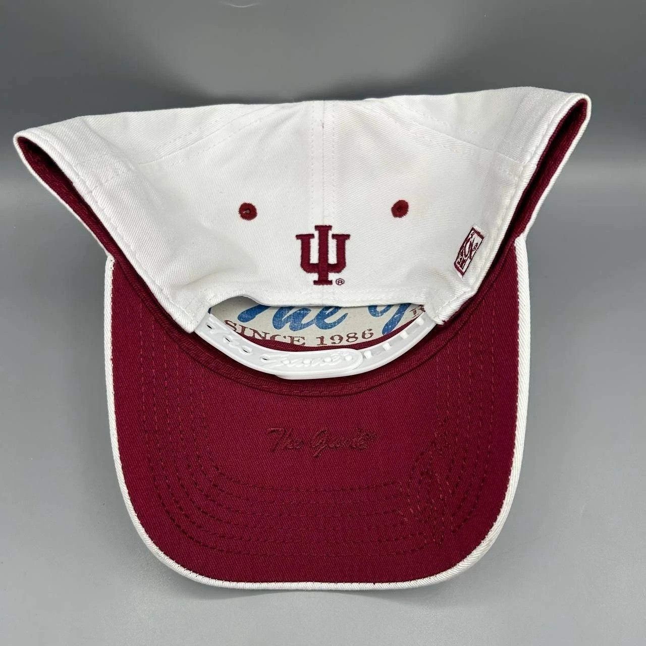 The Game Vintage Indiana Hoosiers Hat Men White NCAA Snap Back Cotton Size ONE SIZE - 7 Thumbnail