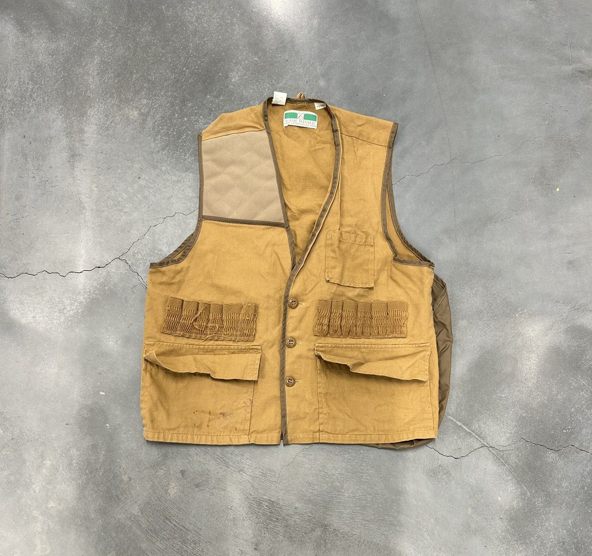 Vintage Tan vintage hunting vest Size US M / EU 48-50 / 2 - 1 Thumbnail