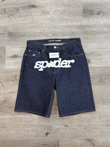 Sp5der Sp5der V3 Logo Denim Short "Indigo Denim" Size US 30 / EU 46 - 1 Thumbnail