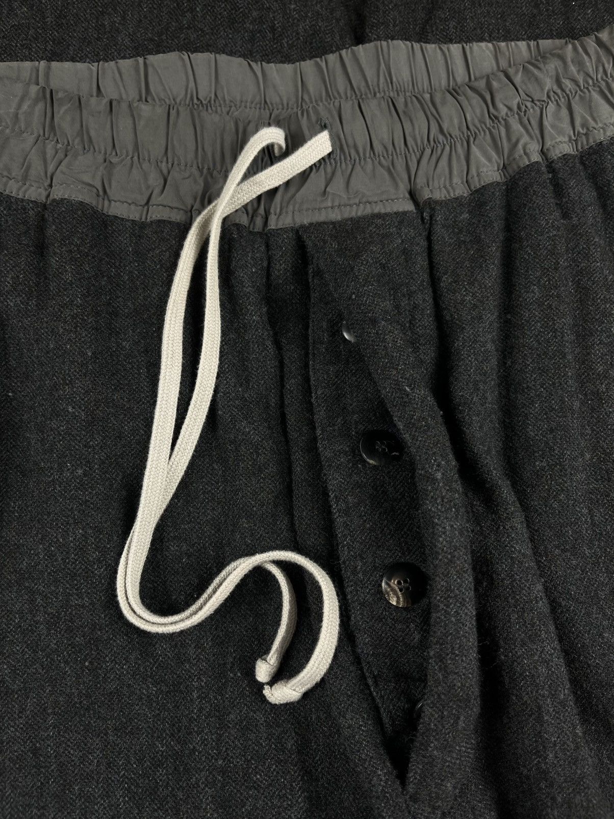 Rick Owens FW10 Rick Owens Gleam Wool Drawstring Drop Crotch Crop Pants Size US 30 / EU 46 - 3 Thumbnail