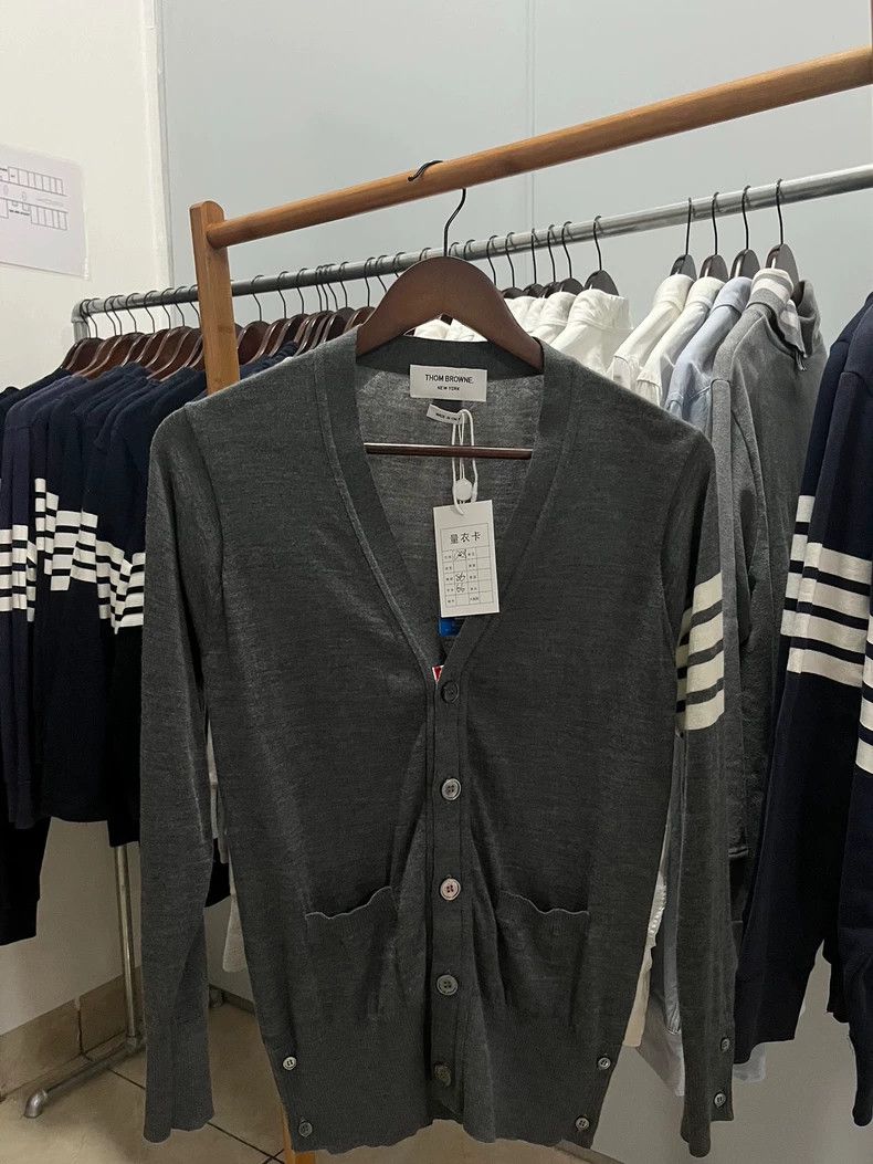 Thom Browne Classic Thom Browne Gray Cardigan-dmc Size US M / EU 48-50 / 2 - 1 Thumbnail