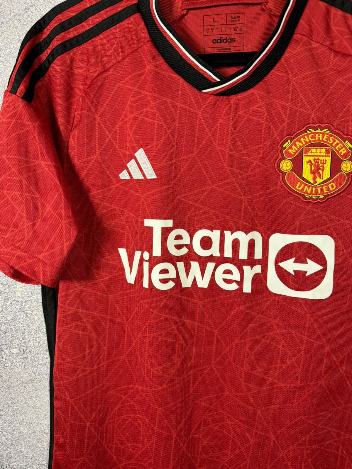 Adidas × Vintage Vintage Manchester United 2023/24 Adidas Soccer Jersey Large Size US L / EU 52-54 / 3 - 5 Thumbnail