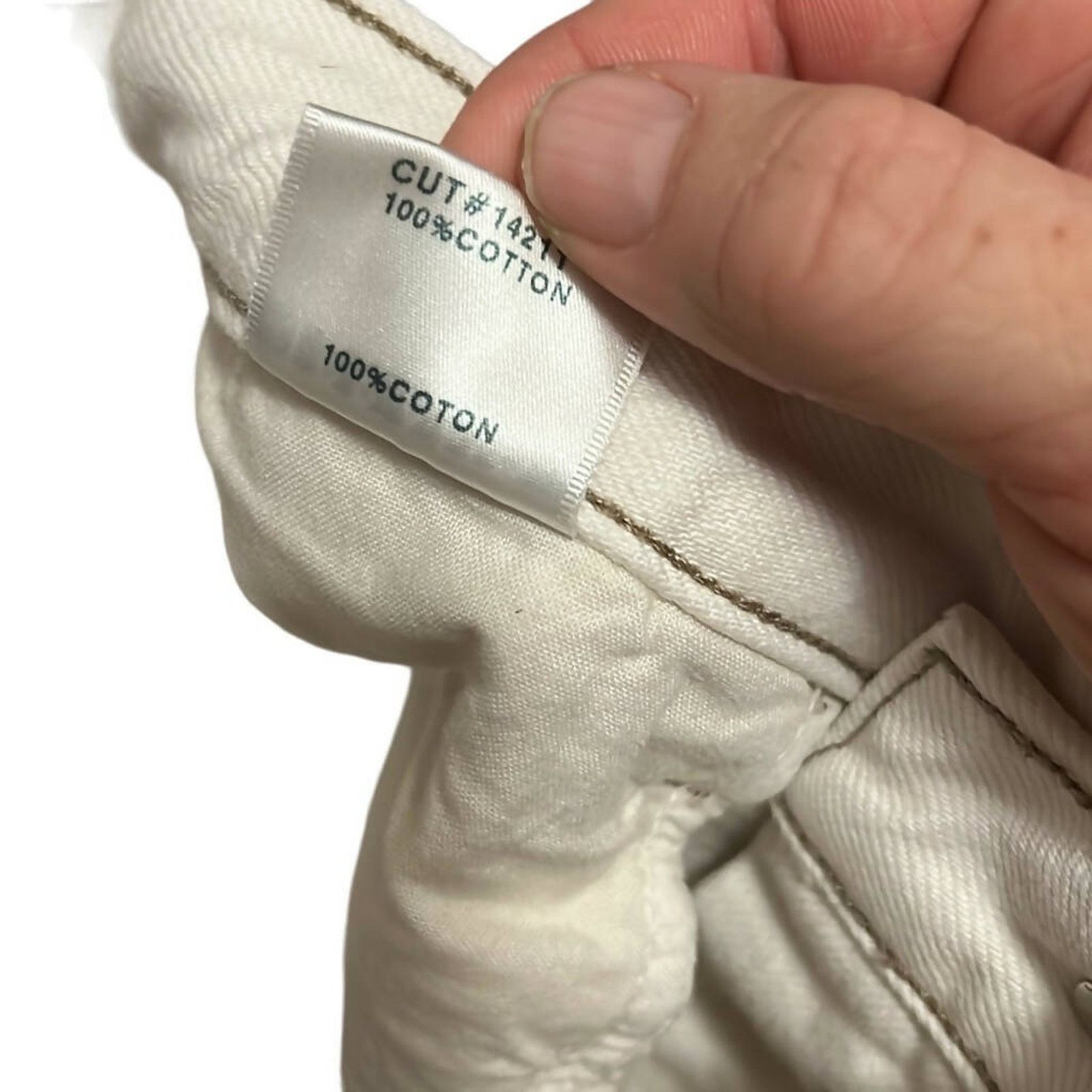 J Brand J Brand Beige High-Rise Raw Hem Straight Leg Cropped Jeans Size 24" / US 00 / IT 34 - 7 Thumbnail