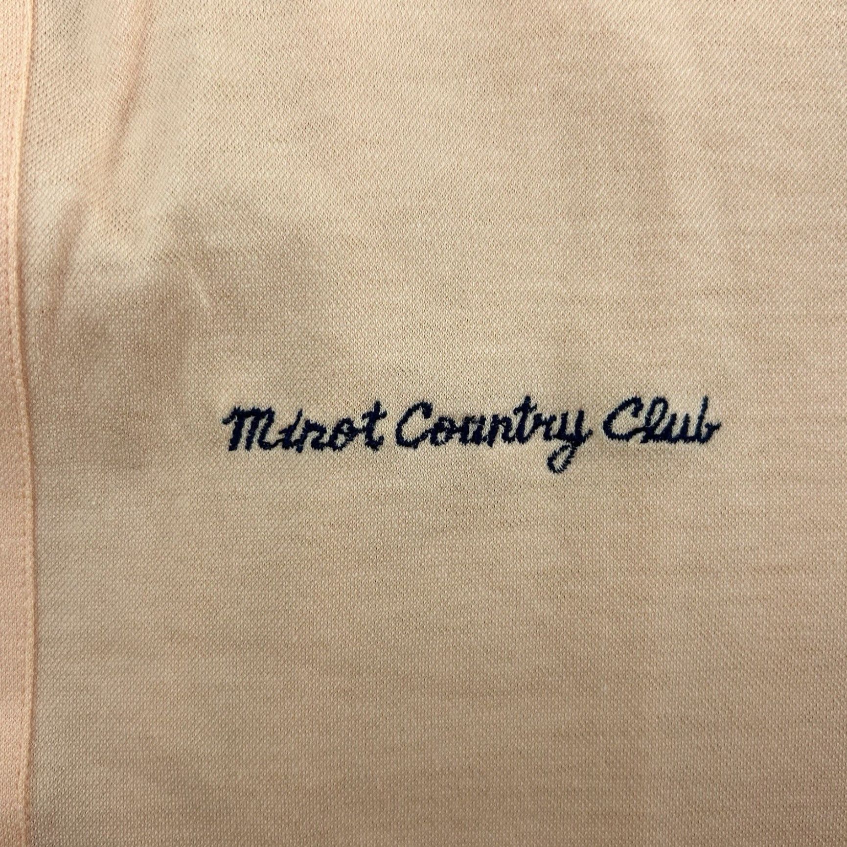 Vintage VTG Entonic Golf Polo Mens Large Orange Peach Minot Country Club 70s 80s Size US L / EU 52-54 / 3 - 5 Thumbnail