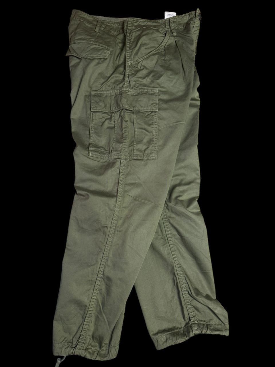 Japanese Brand × Vintage Cargo pants Fram work military green Size US 30 / EU 46 - 1 Thumbnail