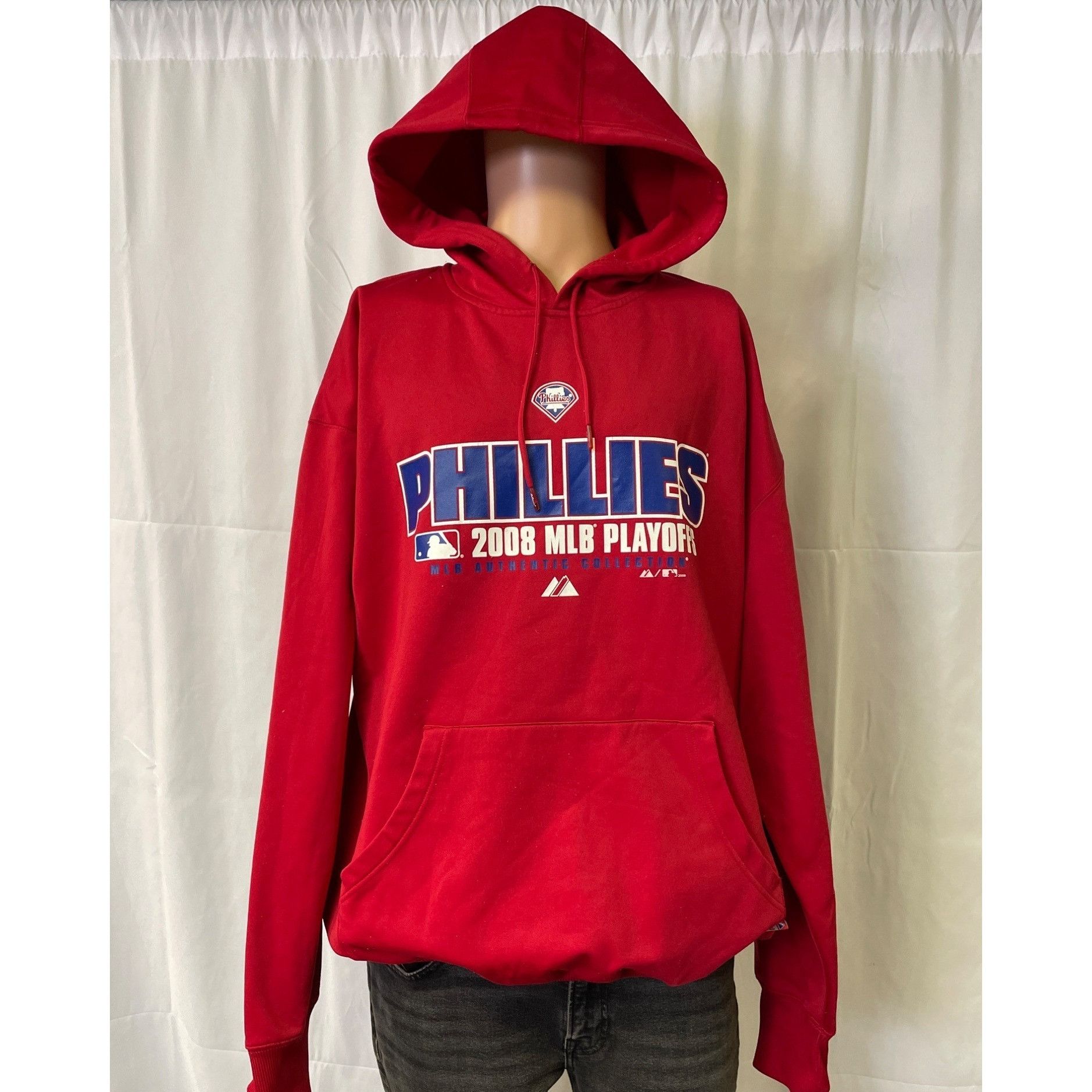 Majestic Majestic Men's Red Phillies 2008 MLB Player Hoodie/ Sweatshi Size US XL / EU 56 / 4 - 1 Thumbnail