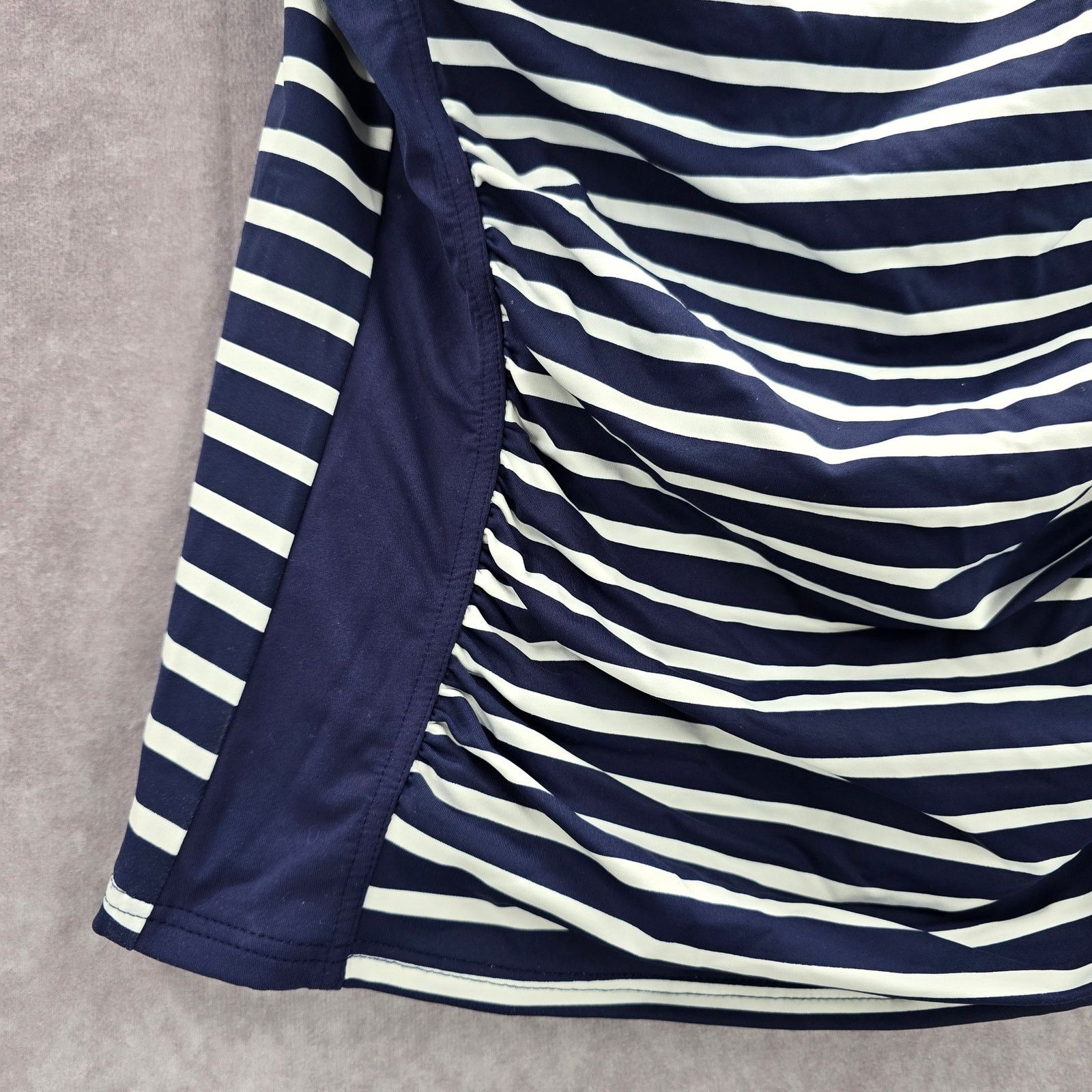 Lands' End Lands End Blue Stripe Tube Swimwear Top Medium M 10 Size M / US 6-8 / IT 42-44 - 3 Thumbnail