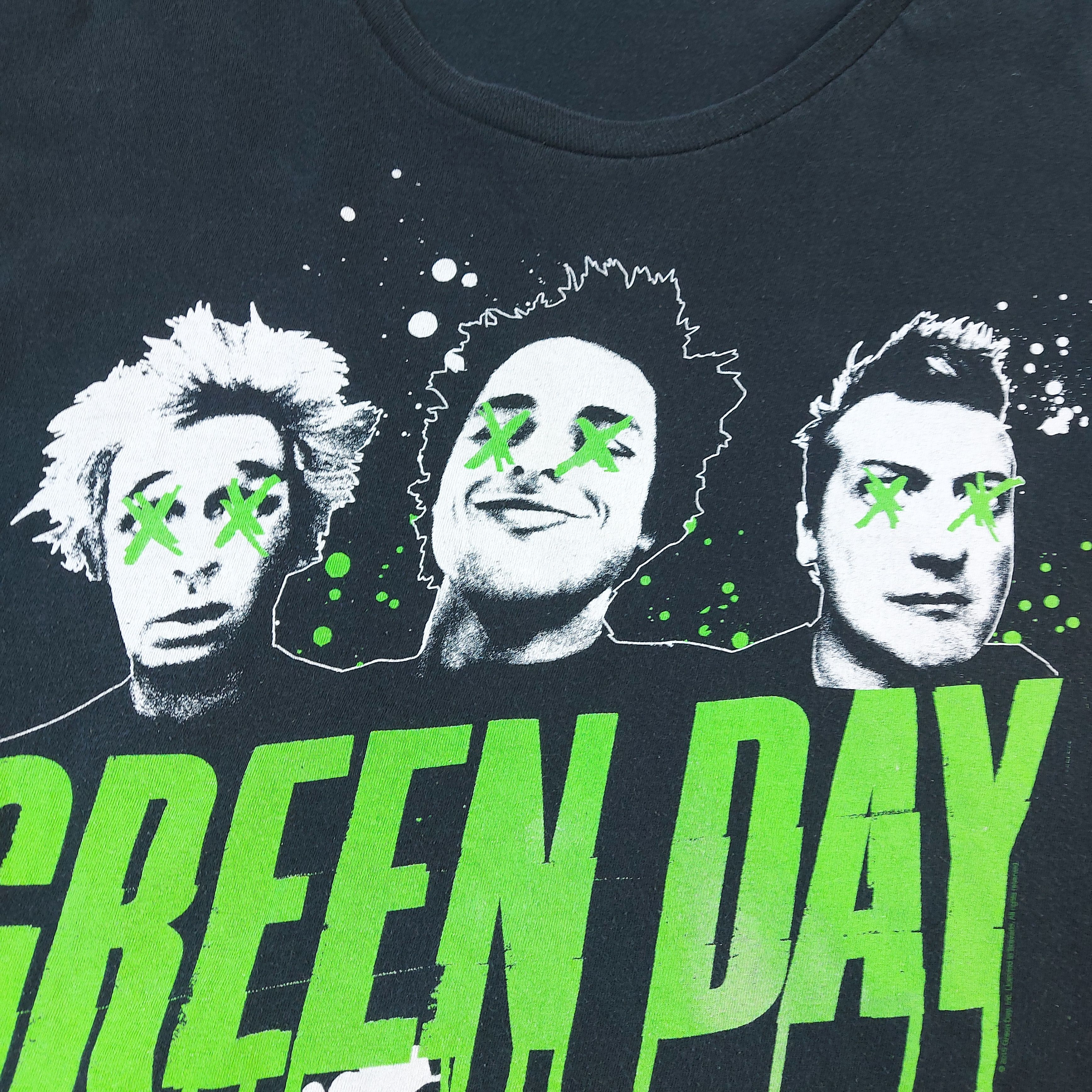 Band Tees 2015 Green Day Band X Eyes Official TEE Size US XXL / EU 58 / 5 - 6 Thumbnail