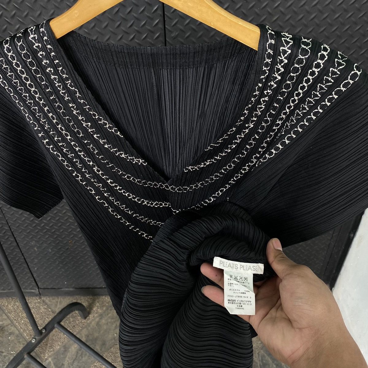 Issey Miyake × Pleats Please Issey Miyake Pleats Please Issey Miyake Tunic short sleeve Size ONE SIZE - 2 Thumbnail