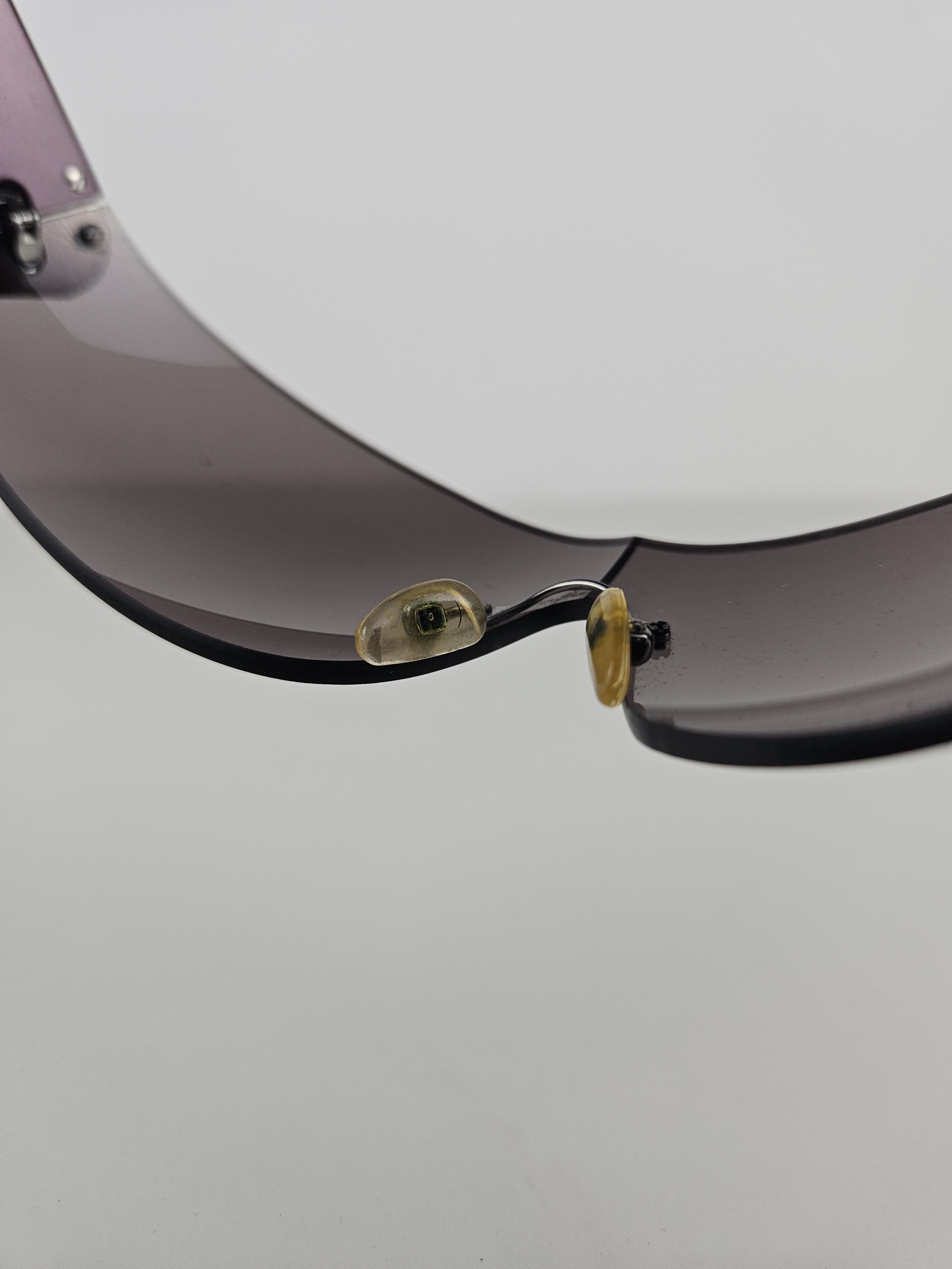 Prada Archive y2k Prada SPR58F wraparound flame sunglasses Size ONE SIZE - 16 Thumbnail