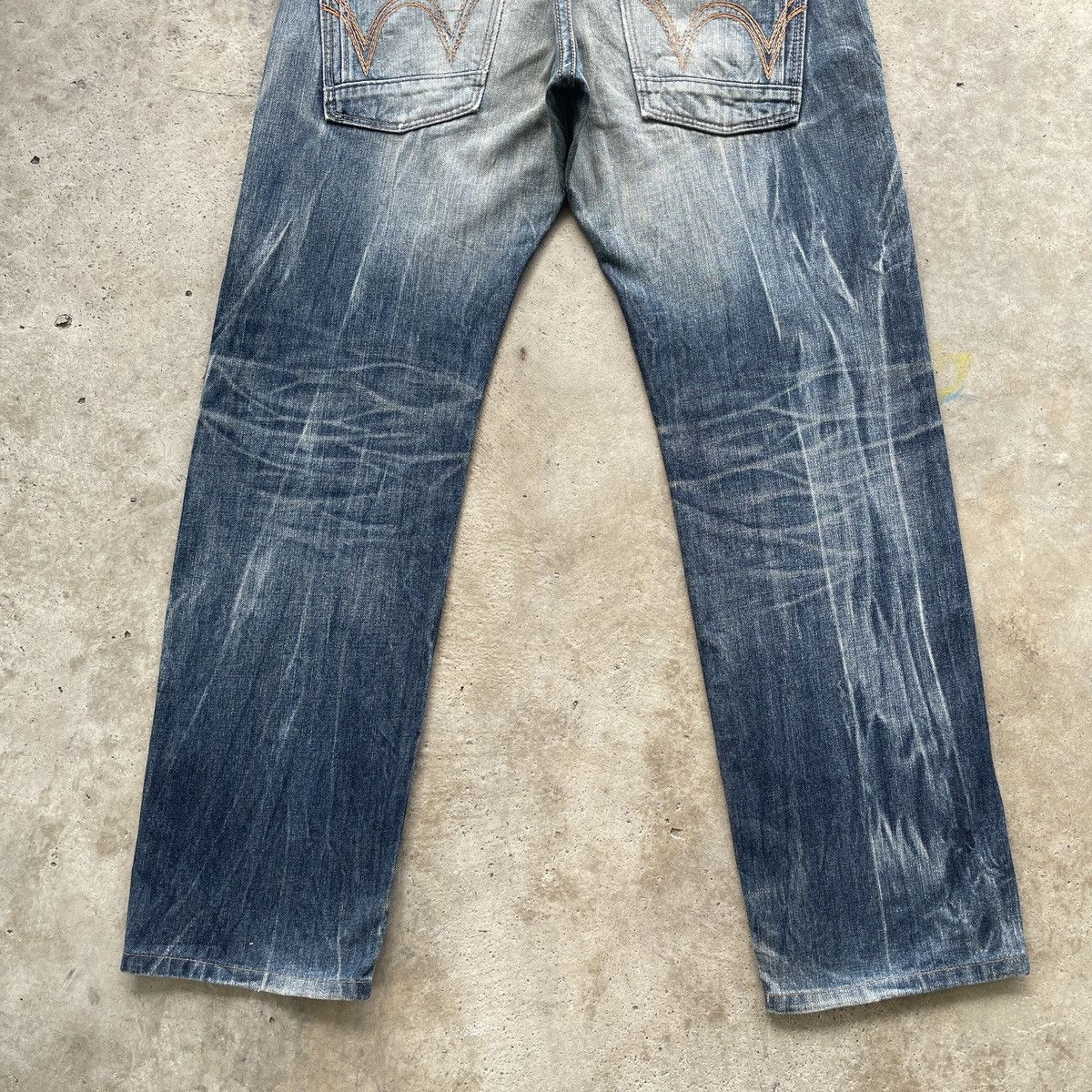 Edwin W34x31.5 Vintage Edwin Distressed Denim Faded Jeans Pants Size US 34 / EU 50 - 12 Thumbnail