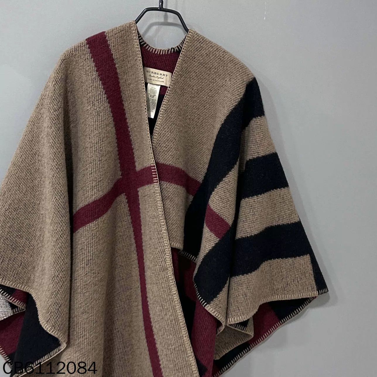 Burberry Burberry check wool shawl 131x128cm Size ONE SIZE - 1 Thumbnail