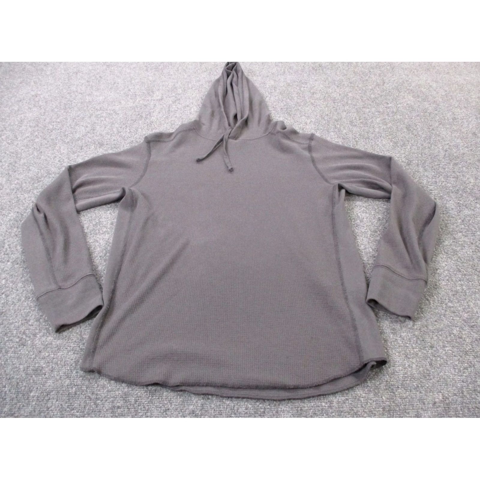 Rag & Bone rag & bone Hoodie Womens L Gray Logo Preppy Thermal Pullover Sweatshirt Casual Knit Crew Neck Long Sleeve Size L / US 10 / IT 46 - 3 Thumbnail