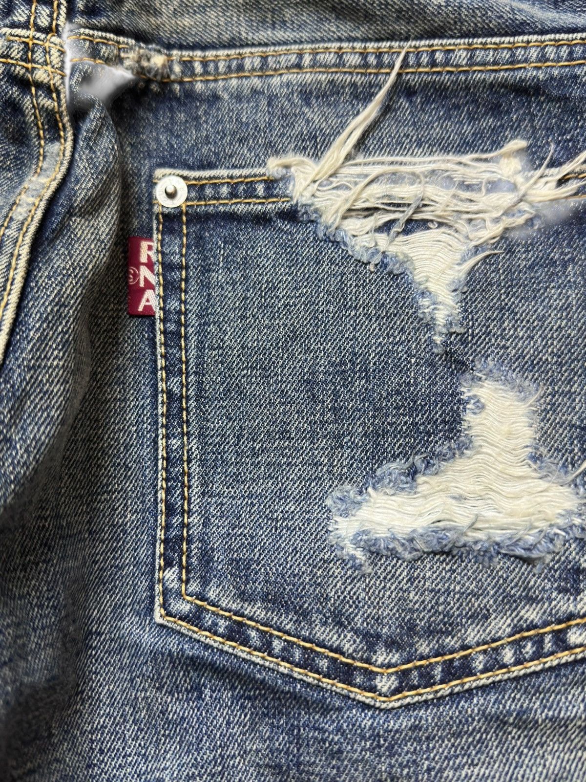 Hysteric Glamour Vintage RNA Ripped Grunge Distressed Denim Size US 32 / EU 48 - 6 Thumbnail