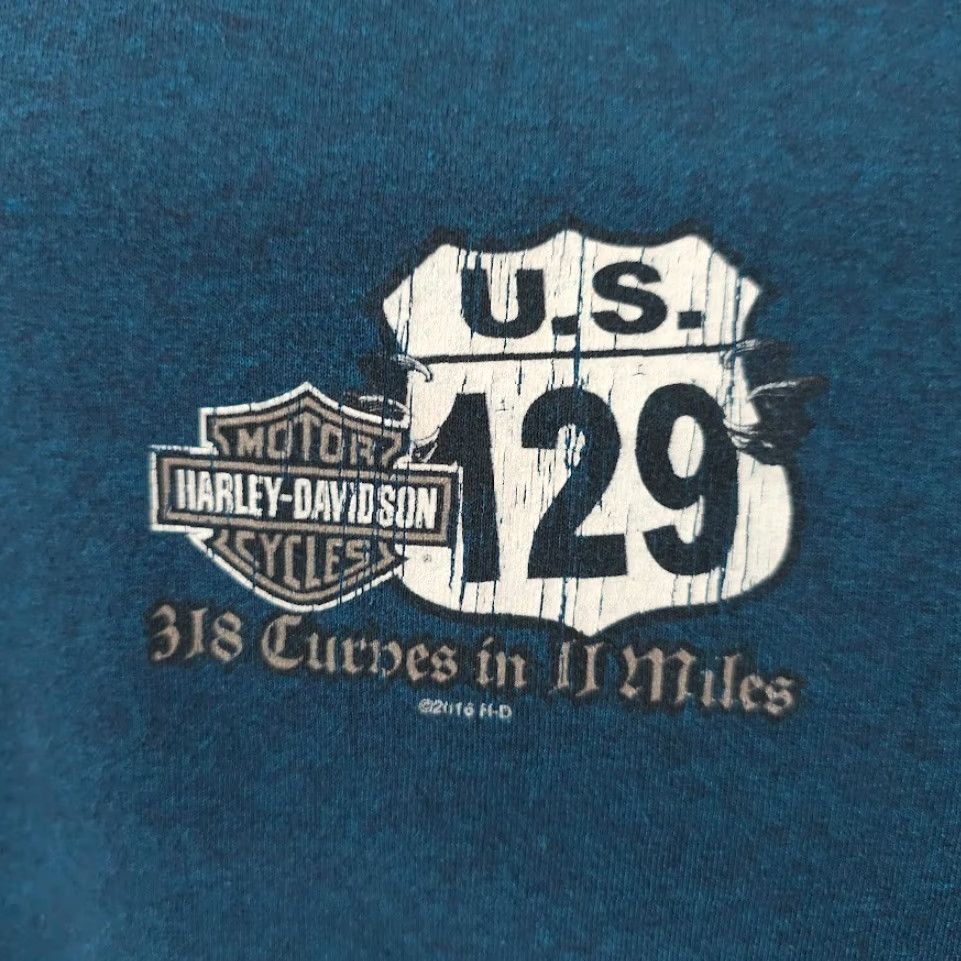 Harley Davidson Harley-Davidson T Shirt Mens 2XL Blue Dragon Tallassee Tennessee Vintage? No (adjusted) Size US XXL / EU 58 / 5 - 3 Thumbnail
