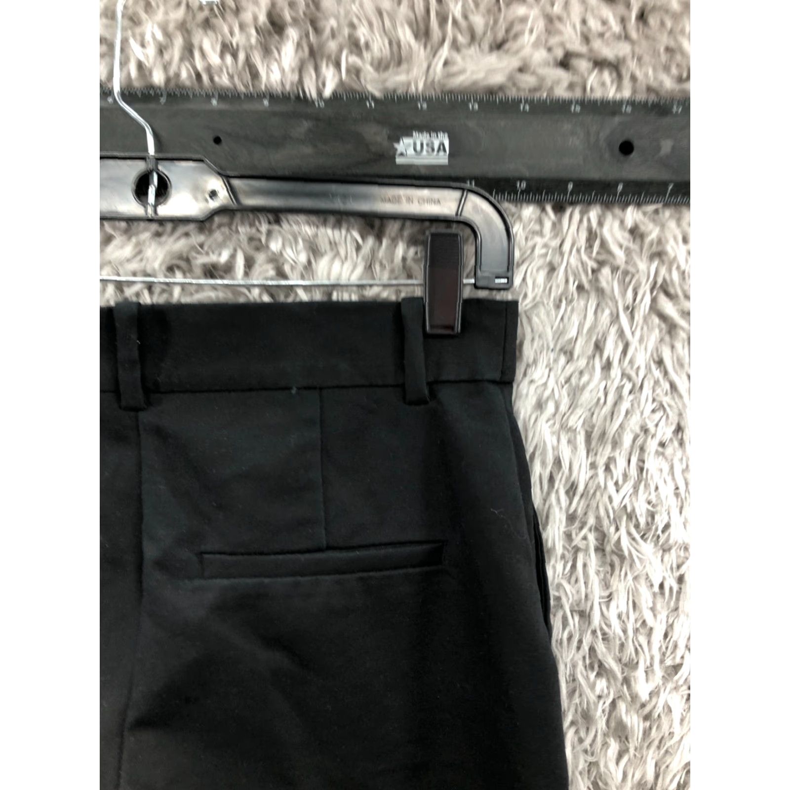 H&M H&M Black Chino Pants Womens 6 Mid Rise Stretch Hook & Eye Pants Size 28" / US 6 / IT 42 - 6 Thumbnail