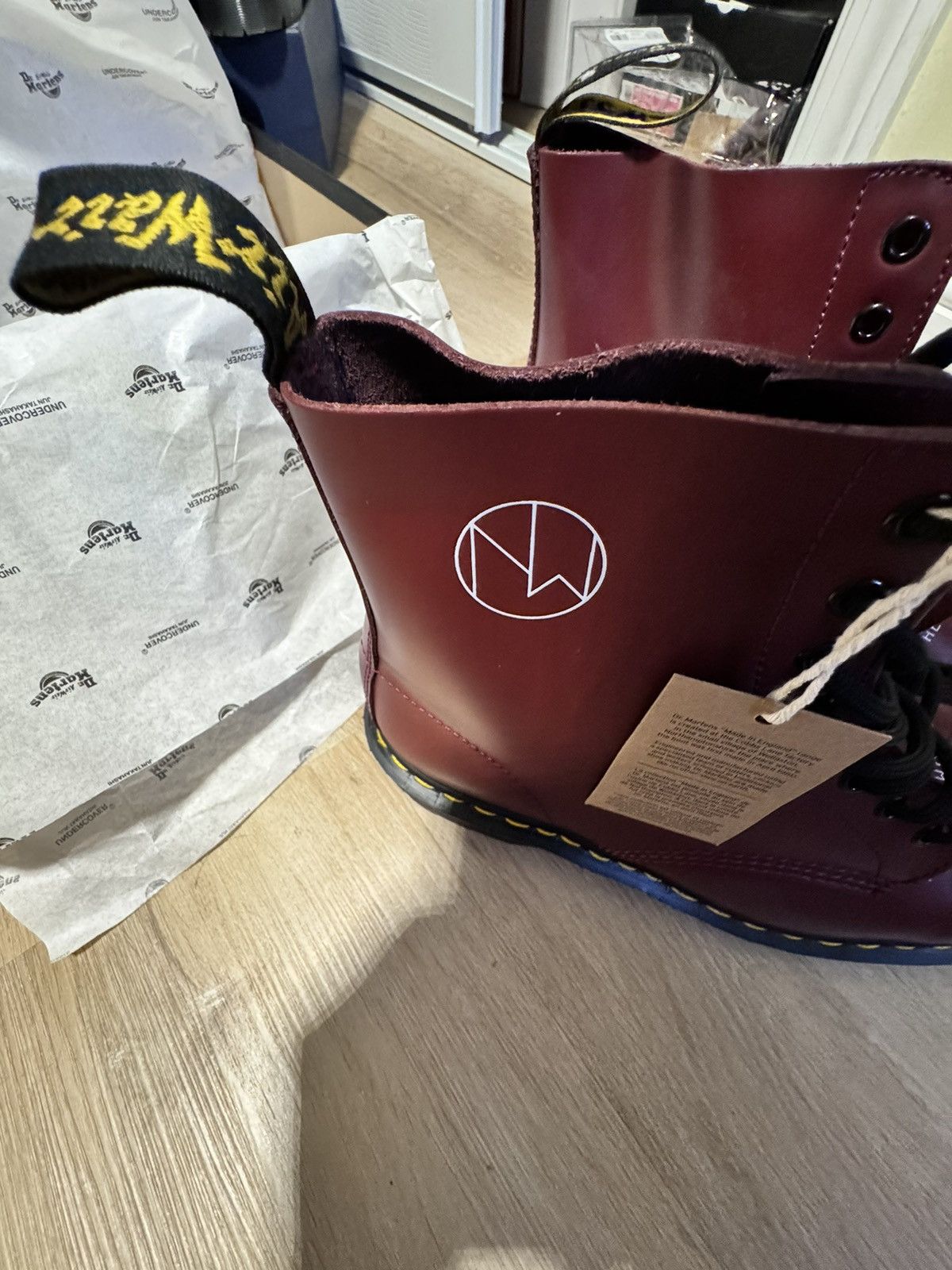 Dr. Martens × Undercover × Vintage Dr. Martens x Undercover 1460 boot Cherry Red Size US 10.5 / EU 43-44 - 4 Thumbnail
