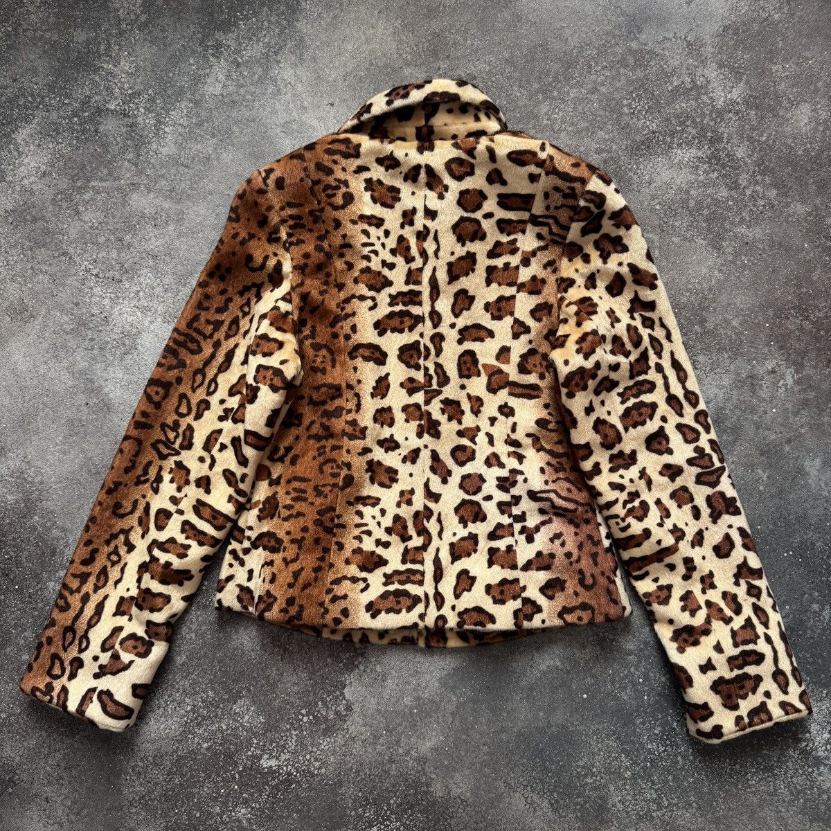 Hysteric Glamour 2000’s Aesthetic Vintage Y2K Leopard Faux Fur Jacket Size M / US 6-8 / IT 42-44 - 10 Thumbnail