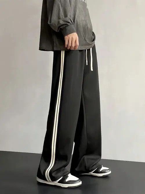 Japanese Brand Casual Versatile Straight Leg Sweatpants Size US 32 / EU 48 - 3 Thumbnail