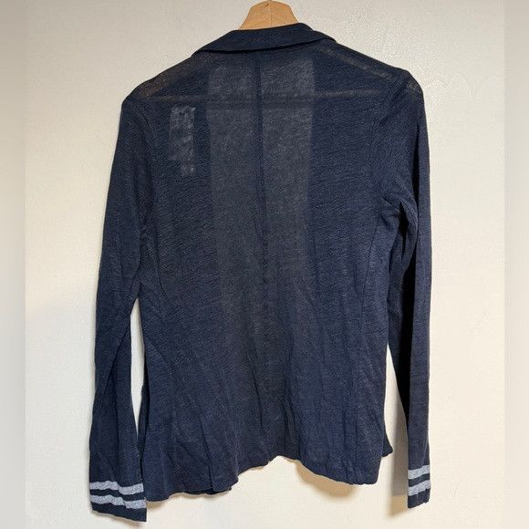 MAJESTIC FILATURES Majestic Filatures Navy Linen Knit Open Blazer Size 2 Size S / US 4 / IT 40 - 7 Thumbnail