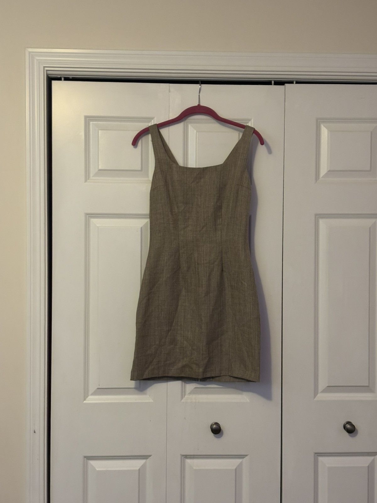 Vintage Vintage Retro Style Linen fitted Mini Dress Size Small Size S / US 4 / IT 40 - 2 Thumbnail
