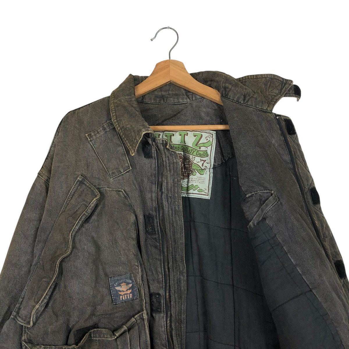 Japanese Brand 🔥VINTAGE BONDAGE BIKER BOMBER JACKET FITZ ISSEY MIYAKE Size US L / EU 52-54 / 3 - 14 Thumbnail