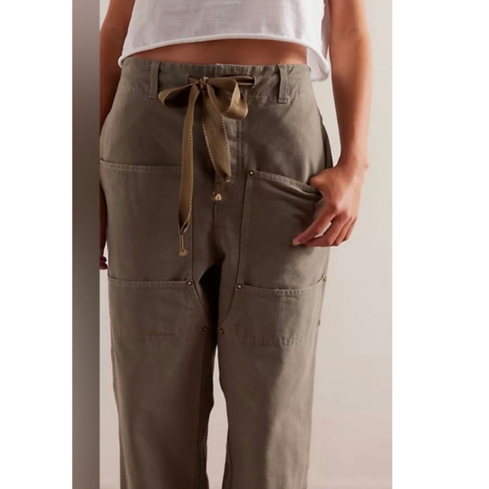 Free People NWT We The Free Hayden Carpenter Pull-On Pants $148 Medium Size 32" / US 10 / IT 46 - 3 Thumbnail