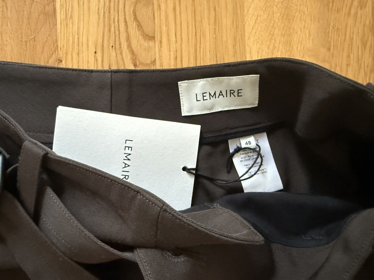 Lemaire Lemaire Loose Belted Pant - Wool - espresso - 48 Size US 32 / EU 48 - 3 Thumbnail