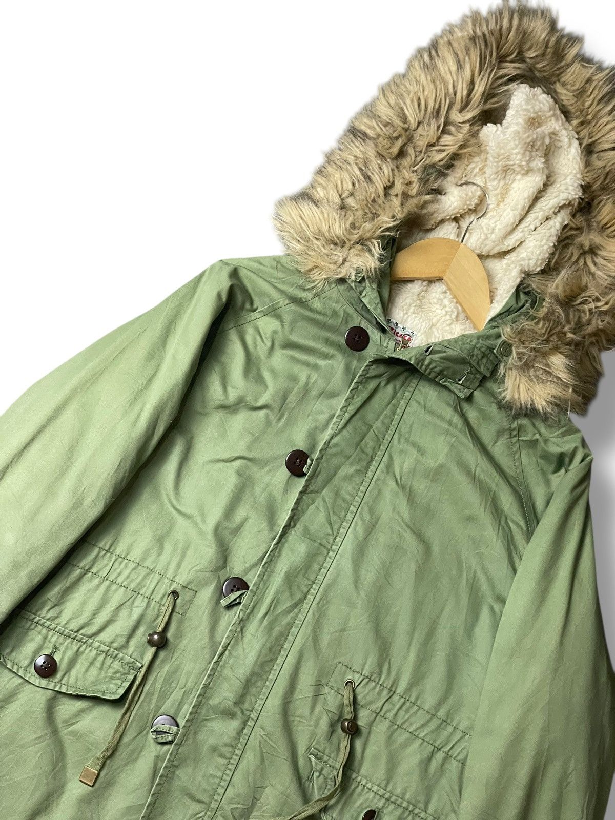 Japanese Brand × Vintage TITICACA Japanese Brand Mink Fur Hooded Jacket (113) Size US M / EU 48-50 / 2 - 2 Thumbnail