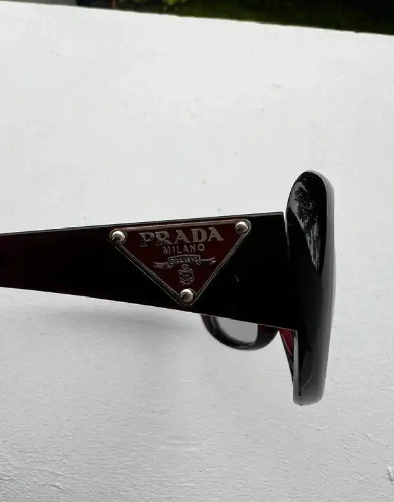 Prada PRADA Sunglasses Rectangle Wrap Shield Metal Symbole RI917 Size ONE SIZE - 1 Thumbnail