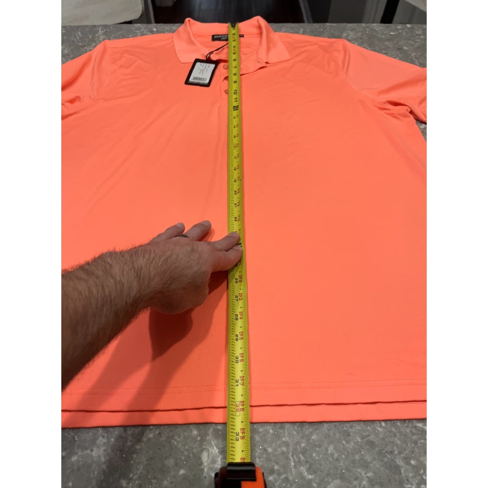 Vintage Glenmuir 1891 Mens XXL Golf Polo Shirt Short Sleeve Orange Performance Wicking Polo Shirt Mens Size US XXL / EU 58 / 5 - 6 Thumbnail