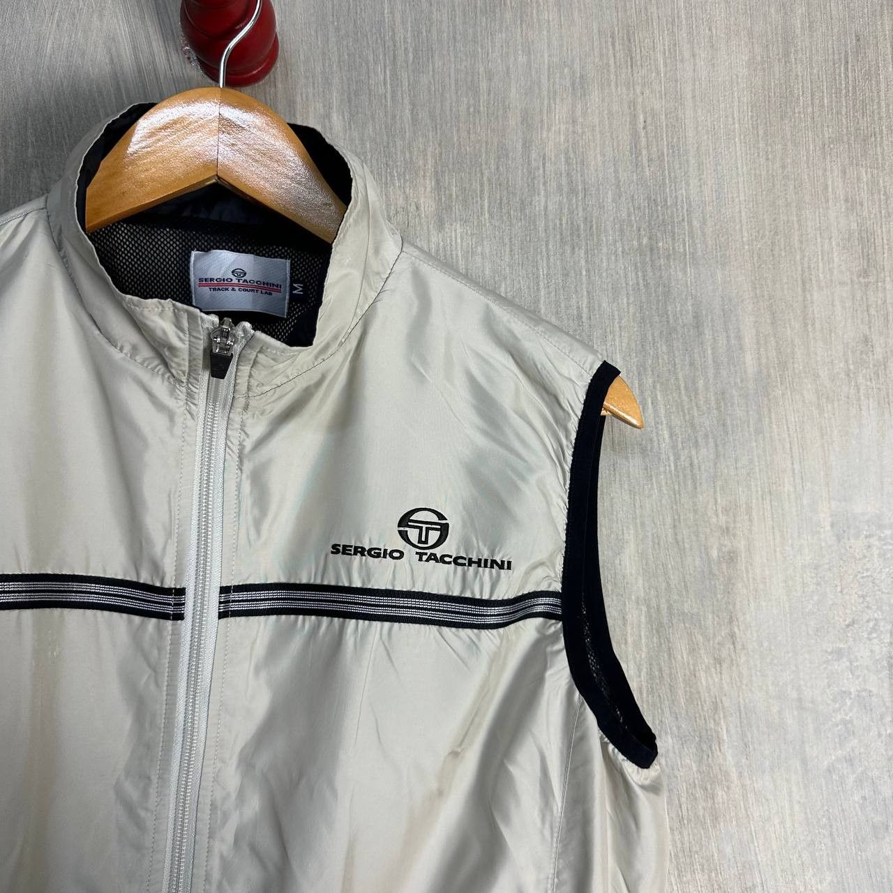 Sergio Tacchini × Vintage Sergio Tacchini Track & Court Lab Vest Light Jacket Size US M / EU 48-50 / 2 - 3 Thumbnail
