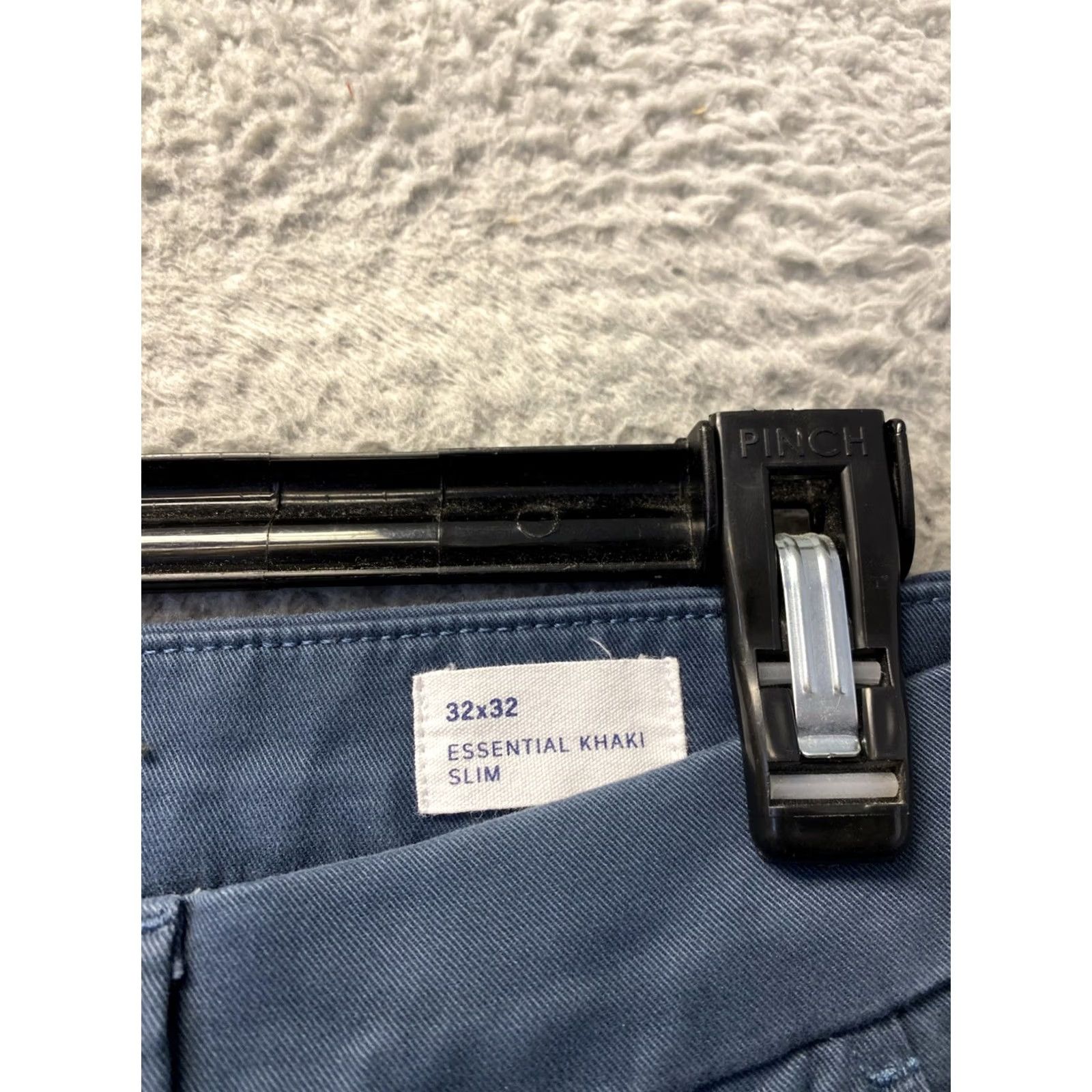 Gap Gap Khakis Chino Pants Men 32x3 Slim Navy Cotton Twill Stretch Flat Front Casual Slaj? Size US 32 / EU 48 - 4 Thumbnail