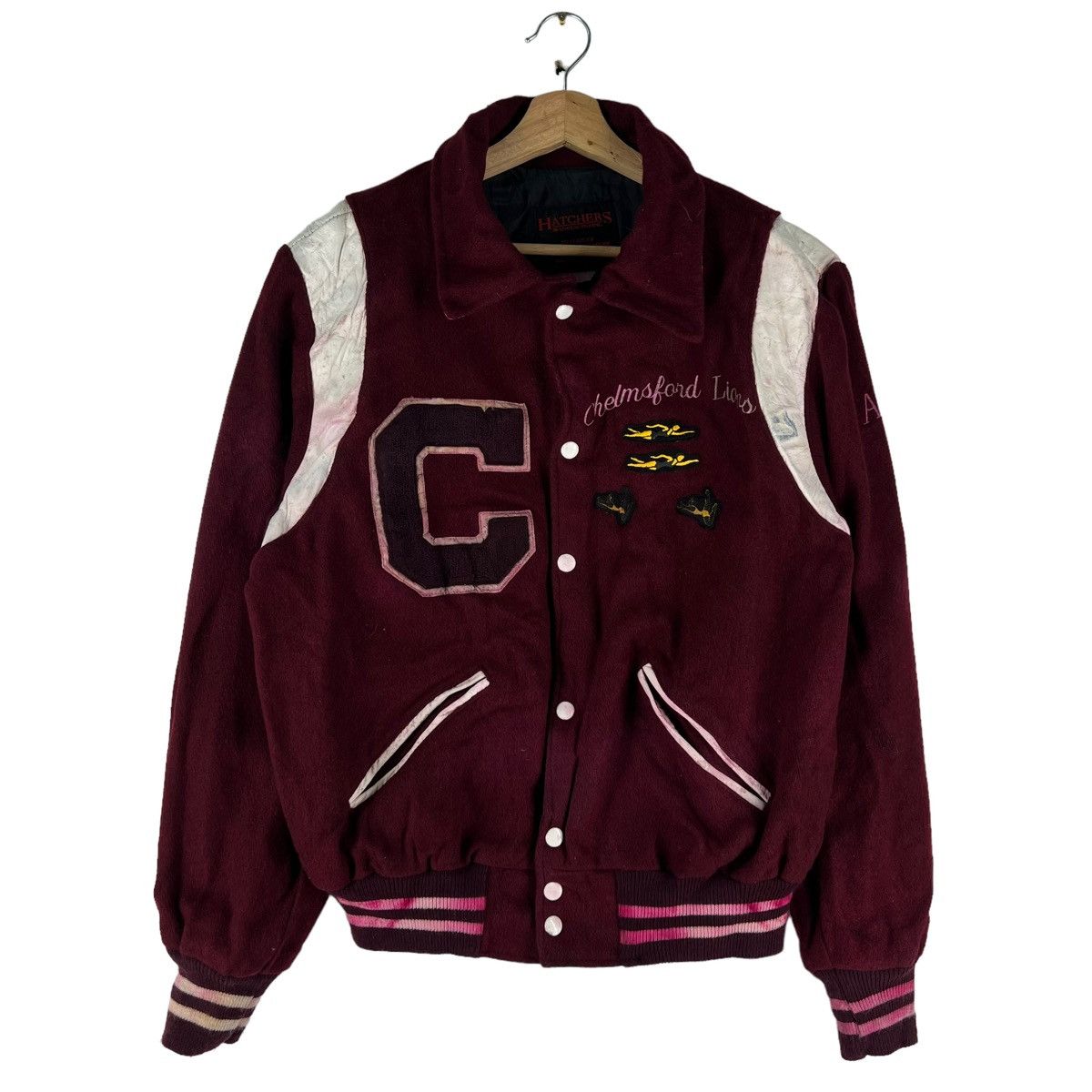 Vintage 🔥VINTAGE VARSITY JACKET HATCHERS SPORTSWEAR BOSTON USA Size US M / EU 48-50 / 2 - 1 Thumbnail