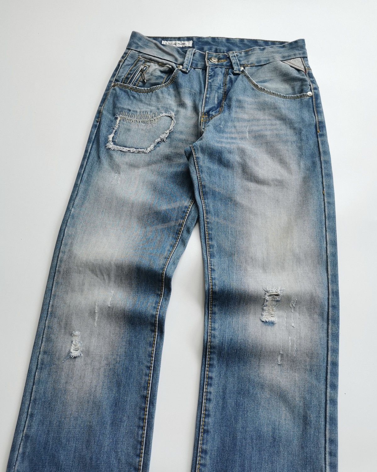 Replay We Are Replay Stud Distressed Patchwork Jeans Size US 28 / EU 44 - 6 Thumbnail