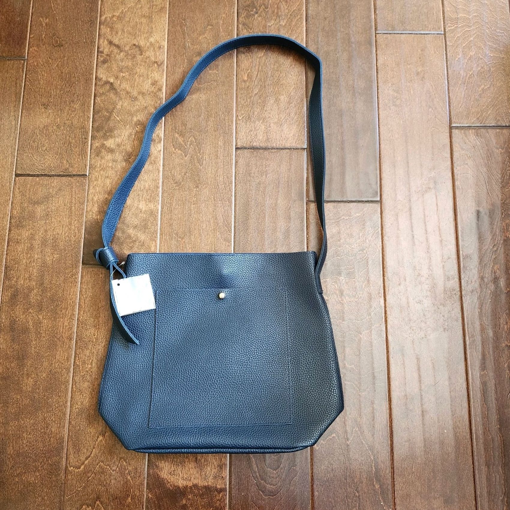 Vintage ULTA Beauty Navy Blue Crossbody Bag Faux Leather NEW Crossbody Women Vibrant Navy Casual Travel Party/Cocktail Blue Lining Size ONE SIZE - 2 Thumbnail