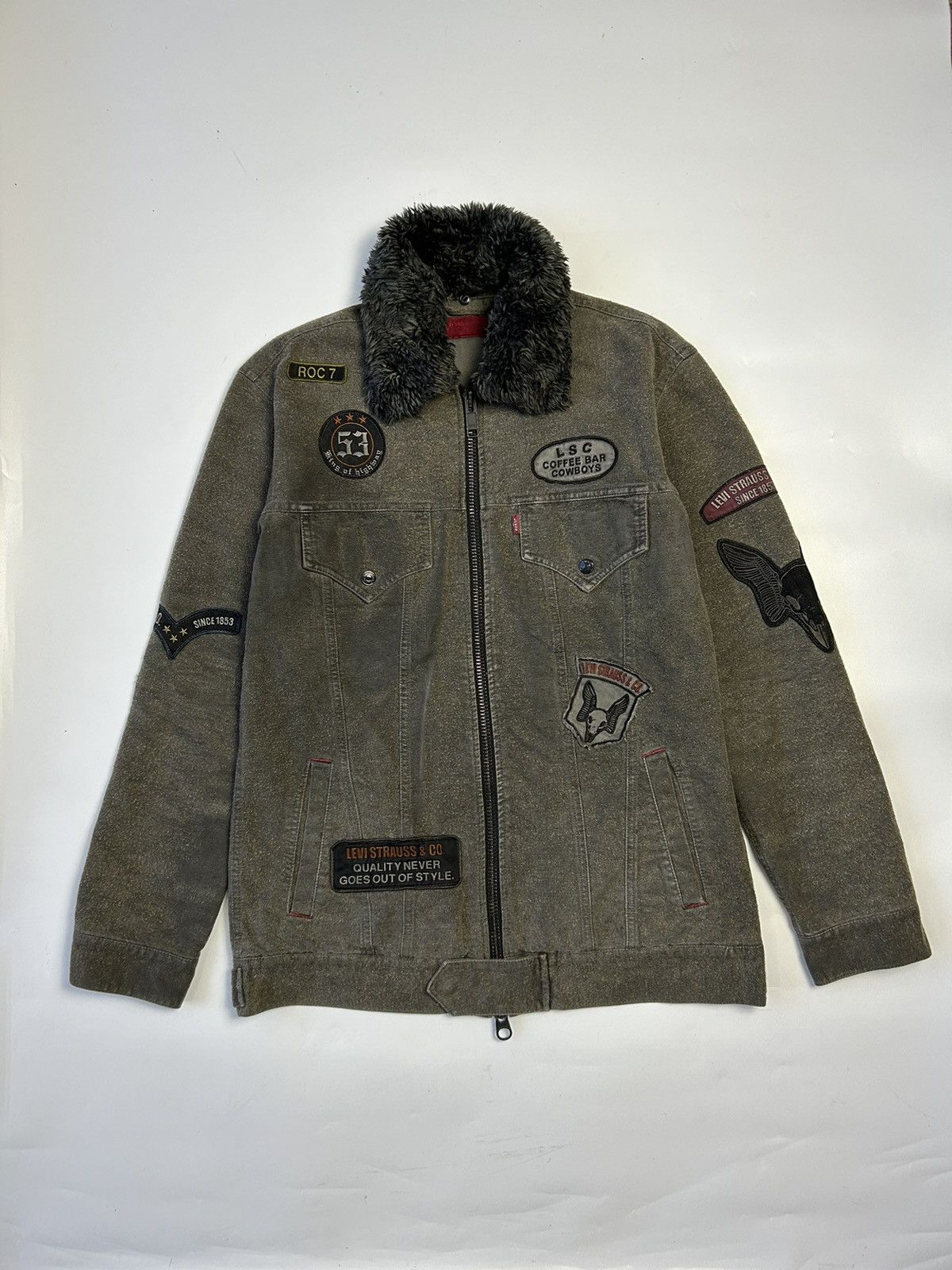 Levi's × Vintage VINTAGE LEVI’S RED TAB PATCHES COWBOY DENIM JACKET Size US L / EU 52-54 / 3 - 1 Thumbnail