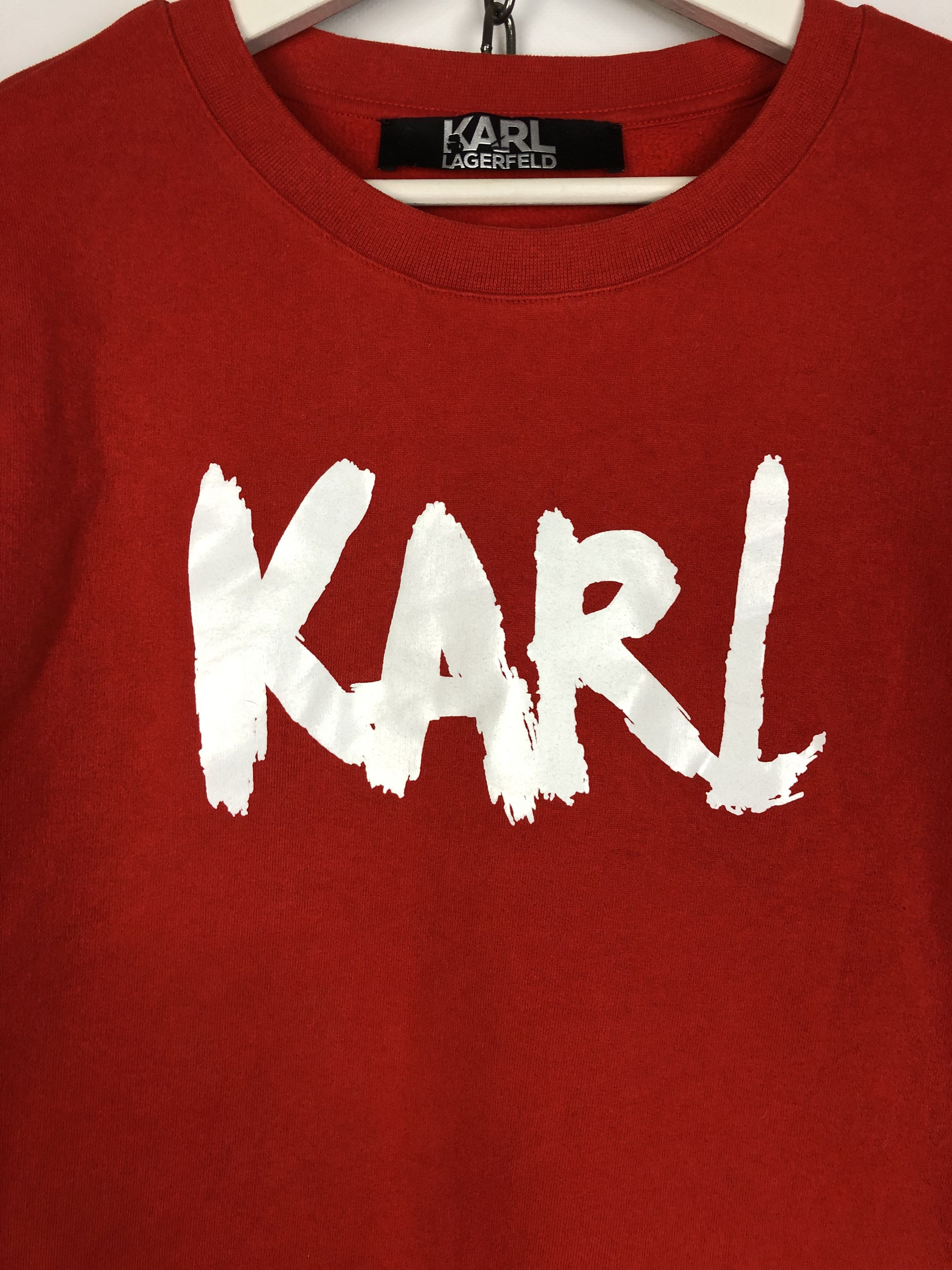 Karl Lagerfeld Karl Lagerfeld Sweatshirt Crewneck Center Logo Orange L Size US L / EU 52-54 / 3 - 4 Thumbnail