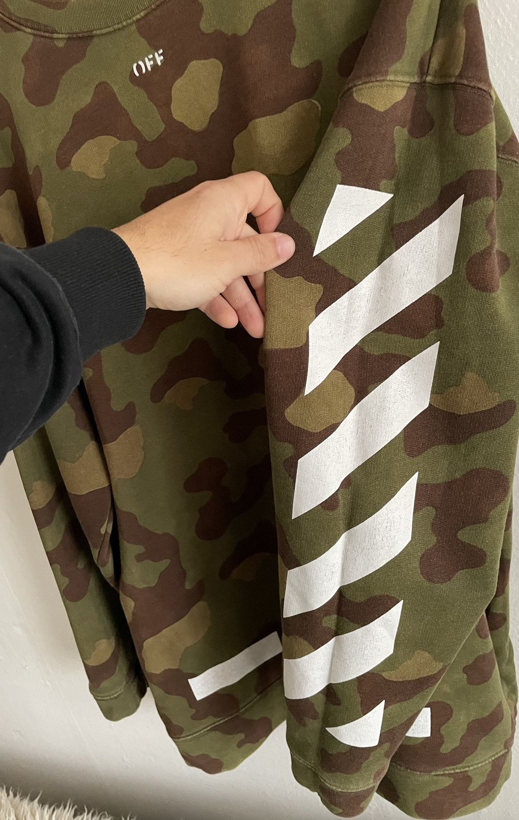 Off-White Off-White Oversized Camo Crewneck Arrow Jumper Sweatshirt 17 Size US S / EU 44-46 / 1 - 7 Thumbnail